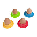 4 Pcs Silicone Egg Cups In Modern Design Holders Set Serving Kitchen Boiled I3Y8