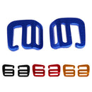 2pcs Hook Buckle Fastener for Fasten Backpack Webbing Belt Strap Blue