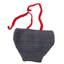 Newborn baby handmade crochet point clothing support photo costume hat + pa