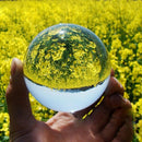 Transparent color Glass Crystal Ball Healing Sphere Photography Props ball  I2H5