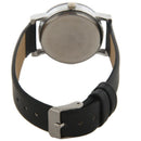 Fashion Round ray Leather belt Quartz watch Black (Women)
