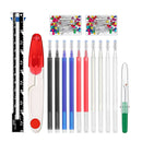 15 Pieces Sewing Gauge Seam Rippers Kit, with Pins Gauge Heat Erasable Pen