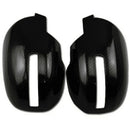 Carbon Fiber ABS Car Side Door Rearview Mirror Cover Trim Moldings for Mits