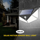 1pc Solar Light 180 LED Waterproof Outdoor Wall Lamps Motion Sensor Lights