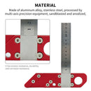 26cm Scribe Tool Home Center Line Round Heart Woodworking Ruler 45 Degree Angle