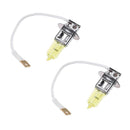 2XDC 12V 55W H3 Car Vehicle Fog Halogen Light Driving Bulb Yellow HOD Xenon