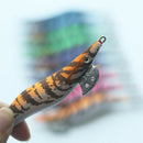10Pcs Artificial Squid Jigs lures Wood Shrimp Fishing Bait 12cm 3.0