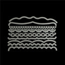 9pcs/set Sea Wave Lace Metal Cutting Dies for DIY Scrapbook Album Cards Decor FT