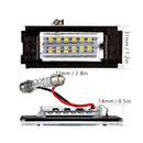 2Pcs LED Number License Plate Light No Error License Plate Light Lamps for