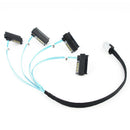 Mini SAS 36P SFF-8087 to 4 SFF-8482 Connectors With SATA Power Cable 0.5M M&