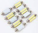 10X 5050 41mm 8SMD Car Interior Dome Festoon LED Light Bulbs Lamp DC12V Hot!A ME