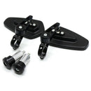 7/8" Motorbike Motorcycle Handle Bar End Rearview Side Mirror Aluminum YM