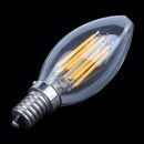 Dimmable E14 6W COB Edison Candle Flame Filament LED Light Bulb Lamp 110V
