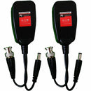 Utp Balun Hd Cat5 To Bnc Video Baluns Transceiver Passive With Power Connec