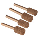 4pcs Diamond Grinding Bits 6mm Shank Cylindrical Nose Diamond Polishing Head