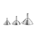 3Pcs Multifunctional Stainless Steel Funnel Essentail Oil Water Spices Wine W4V7