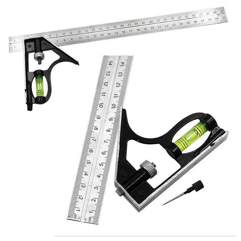 Stainless Steel Combination Angle Ruler Measuring Square Ruler Layout Tools