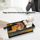 Bear Shooting Coin Boxes Piggy Banks for Home Decor Ornaments Money Storage Toys
