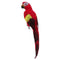 Set of 4 Feathered Realistic Parrot Home Garden Birds Decor Ornament