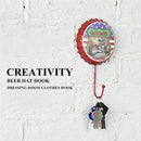 New Retro Creative Beer Cover Hook "GARAGE" Character Personality Hook Dres B1Y4