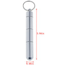 1Pc Aluminum Mini Pill Bottle Portable Container Waterproof Medicine Holder C 3C