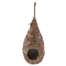 2 Pack Bird House, Hanging Birdhouse Hummingbird Nest Fiber Hand-Woven Roosting