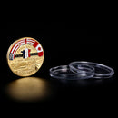 Golden Normandie Arromanches Commemorative Challenge Coin Collection Souvenir^