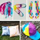 Tie Dye Kit 6 Colors For Clothing Rubber Bands With Gloves DIY Craft Pigment