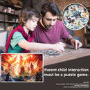 1000pcs DIY Paper Jigsaw Flame Tower Puzzle Toys Educational Picture Decor