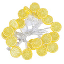 1x 20LEDs Lemon Shape Fairy String Lights Warm White Strip Light Home Decorat BX