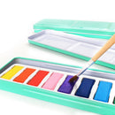 12 Colours Solid Watercolor Set School With Box Stationery Students Art Supplies