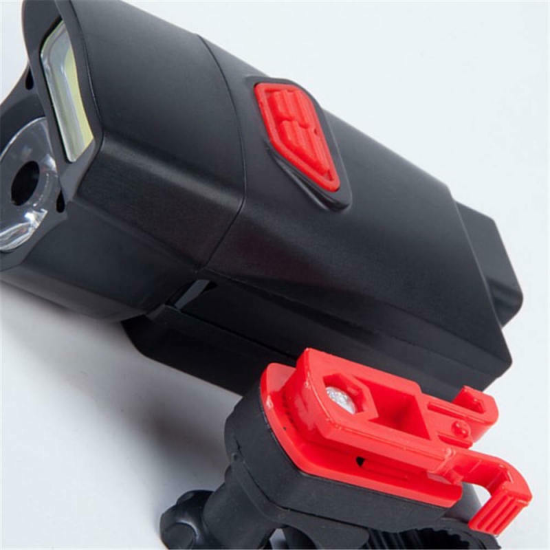 1 x Bicycle Front Light COB LED Working Flashlight Cycling Practical Headlight