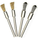 36Pcs Brass Steel Wire Brush Polishing Wheels Full Kit for Rotary Tool Drill Bit