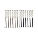 Set of 16 Double Coil Guitar Pickup Mounting Springs Screws for Electric Guitar
