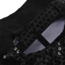 Glitter Hip Hop Dancer Hat Sparkling Bling Sequin Baseball Club Cap Black Y8R1