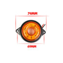 2PCS Amber Clearance Side Marker Indicator Light Boat Truck Trailer Bus Lamp