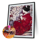 Kimono Woman Scene DIY Mosaic Full Diamond Painting Drill Kit Decor (V727)