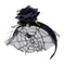 Flower Headband With Veil Floral Spider Headpiece Hair Garland Fancy Dress