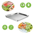Baking Sheet, Cookie Sheet Stainless Steel Toaster Oven Tray Pan Rectangle