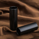 1pc Guitar Slide Black Stainless Steel Finger Knuck R9Z4