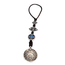 Tibetan Shamans Buddhism Copper Mirror Amulet Pendant Necklace Car Hanging