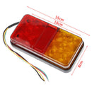 2pc 12V 10 LED Truck Car Trailer Rear TailLight Stop Durable Indicator LampJ Bj