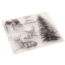 Merry Christmas Tree Reindeer Stamp clear Silicone craft for DIY ScrapbookinA3C