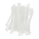 50pcs/pack Salon Hair Roller Rubber Band Hair Rod Clip Accessory Clear