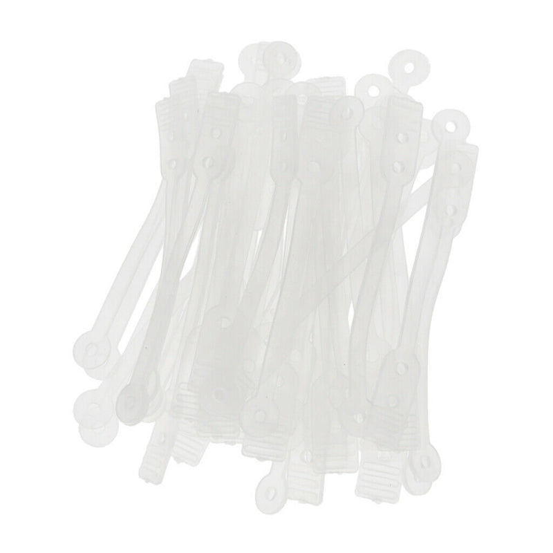 50pcs/pack Salon Hair Roller Rubber Band Hair Rod Clip Accessory Clear