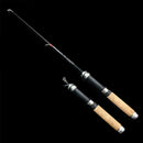 Winter Fishing Rods Pocket Ice Fishing Rod Spinning Travel Rods Fishing Pol H8W7