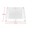 127x115mm Louvre Air Vent Ventilation Ventilator Grille Cover Deft Design