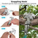 Grappling Hook,Gravity Rock Climbing Hooks Folding 4 Claws Survival Carabin F6X5
