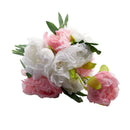 flowers peony silk wedding 10 head bouquet decorative ornaments artificial  P7J9