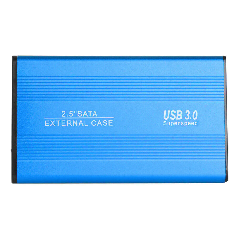 3TB USB 3.0 Hard Disk Enclosure 2.5 inch SATA HDD SSD Mobile Case (Blue)